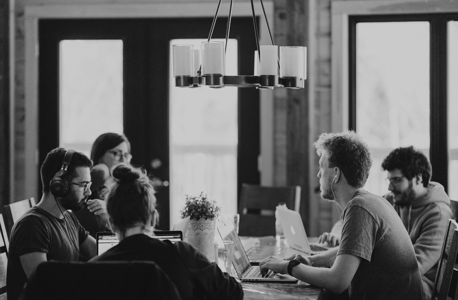 Team in meeting